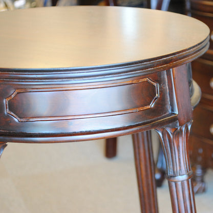 花台 ラウンドテーブル プランターテーブル おしゃれ 丸テーブル マホガニー無垢材 クラシック アンティーク風 バリーウイリアム BallyWilliam 117110