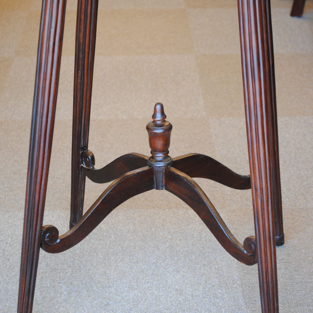 花台 ラウンドテーブル プランターテーブル おしゃれ 丸テーブル マホガニー無垢材 クラシック アンティーク風 バリーウイリアム BallyWilliam 117110