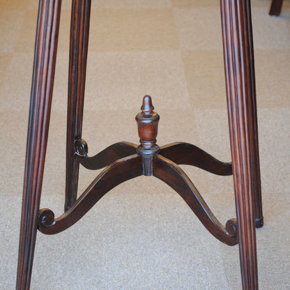 花台 ラウンドテーブル プランターテーブル おしゃれ 丸テーブル マホガニー無垢材 クラシック アンティーク風 バリーウイリアム BallyWilliam 117110