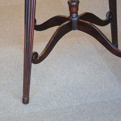 花台 ラウンドテーブル プランターテーブル おしゃれ 丸テーブル マホガニー無垢材 クラシック アンティーク風 バリーウイリアム BallyWilliam 117110