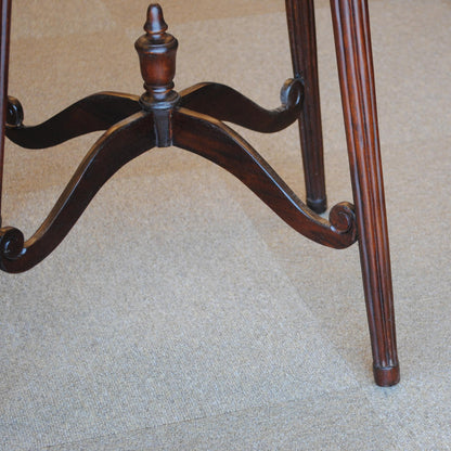 花台 ラウンドテーブル プランターテーブル おしゃれ 丸テーブル マホガニー無垢材 クラシック アンティーク風 バリーウイリアム BallyWilliam 117110