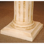 フラワースタンド 花瓶台 コラム アンティーク調 コラムスタンド 花台 宮殿柱 プランター ロココ様式 花台 人造 大理石 ガーデニング 119002