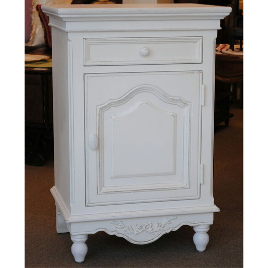 ベッドサイドキャビネット チェスト 電話台 キャビネット フレンチシャビー カントリーコーナー 1ドアチェスト 白家具 カントリーコナー CountryCorner