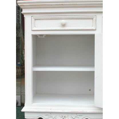 ベッドサイドキャビネット チェスト 電話台 キャビネット フレンチシャビー カントリーコーナー 1ドアチェスト 白家具 カントリーコナー CountryCorner