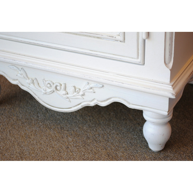 ベッドサイドキャビネット チェスト 電話台 キャビネット フレンチシャビー カントリーコーナー 1ドアチェスト 白家具 カントリーコナー CountryCorner