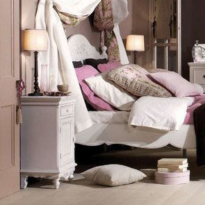 ベッドサイドキャビネット チェスト 電話台 キャビネット フレンチシャビー カントリーコーナー 1ドアチェスト 白家具 カントリーコナー CountryCorner