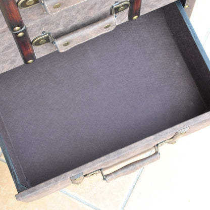 チェスト 3段チェスト トランク型チェスト インダストリアルインテリア家具 アンティーク風家具 アンティーク調 収納家具 125002