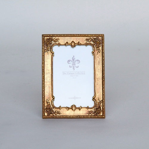 フォトフレーム 縦横兼用写真立て レキュタングラーフォトフレーム アンティーク風 写真額 写真立て 金 ゴールドフォトフレーム アンティーク調 1383013GD