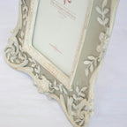 フォトフレーム アンティーク ホワイト グレー 写真立て クラシック調インテリア 雑貨 フォトスタンド おしゃれ アンティーク 1383158