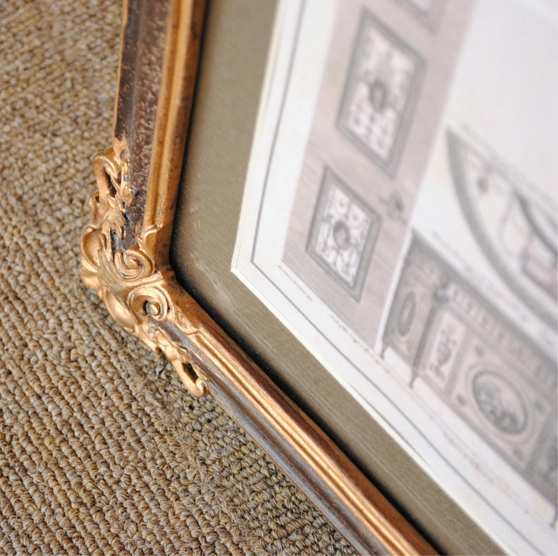 壁飾り 絵画 オシャレ 長方形 インテリア額 イタリア調 コンソール シャンデリア ウォールオブジェ 額絵 ロココ様式 アンティーク 姫系 1383217