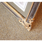 壁飾り 絵画 オシャレ 長方形 インテリア額 イタリア調 コンソール ウォールミラー ウォールオブジェ 額絵 ロココ様式 アンティーク 姫系 1383218