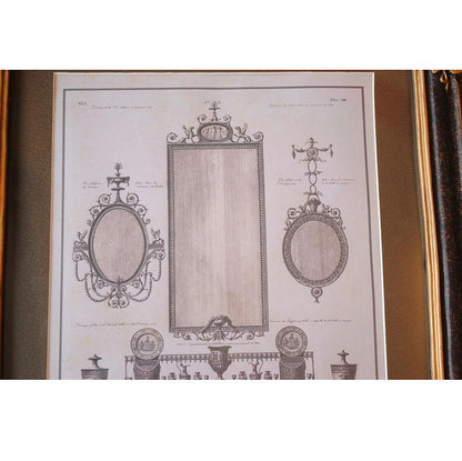 壁飾り 絵画 オシャレ 長方形 インテリア額 イタリア調 コンソール ウォールミラー ウォールオブジェ 額絵 ロココ様式 アンティーク 姫系 1383218