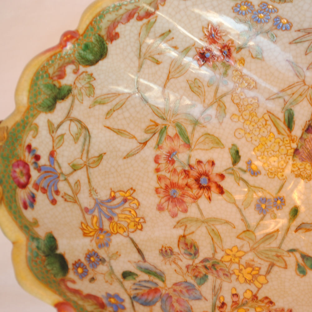 コンポート 陶磁器 真鍮 小物入れ 雑貨 花器 フラワーベース アンティーク調 シノワズリー インテリア雑貨 1564001