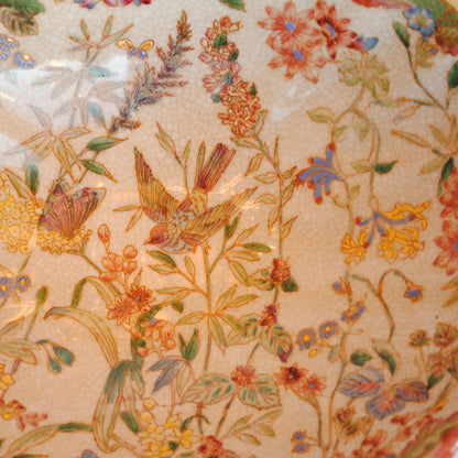 コンポート 陶磁器 真鍮 小物入れ 雑貨 花器 フラワーベース アンティーク調 シノワズリー インテリア雑貨 1564001