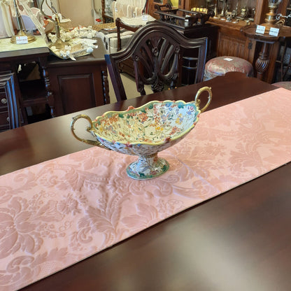 コンポート 陶磁器 真鍮 小物入れ 雑貨 花器 フラワーベース アンティーク調 シノワズリー インテリア雑貨 1564001