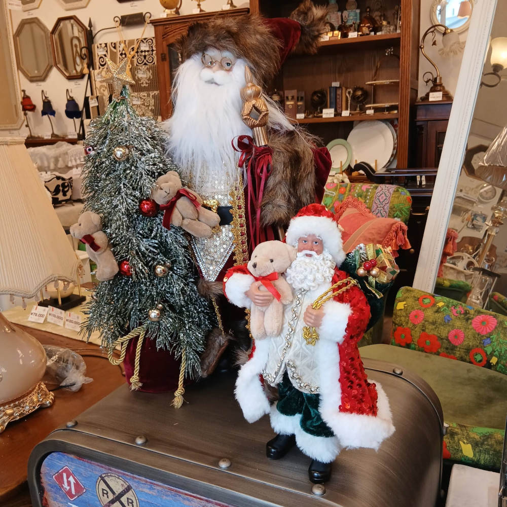 サンタクロース 北欧 クリスマスグッズ オーナメント ノエル 人形 ドール クリスマスサンタ ボルドー 高さ53cm 置物 15804SA