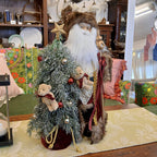 サンタクロース 北欧 クリスマスグッズ オーナメント ノエル 人形 ドール クリスマスサンタ ボルドー 高さ53cm 置物 15804SA
