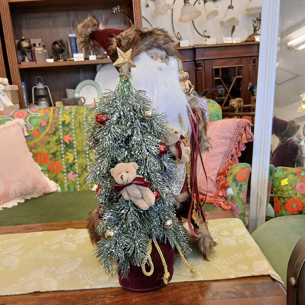 サンタクロース 北欧 クリスマスグッズ オーナメント ノエル 人形 ドール クリスマスサンタ ボルドー 高さ53cm 置物 15804SA