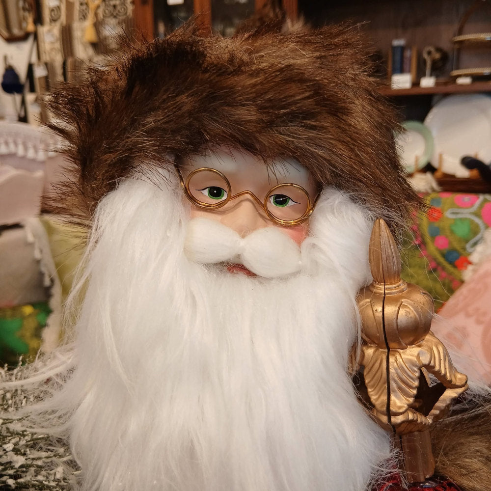 サンタクロース 北欧 クリスマスグッズ オーナメント ノエル 人形 ドール クリスマスサンタ ボルドー 高さ53cm 置物 15804SA
