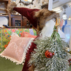 サンタクロース 北欧 クリスマスグッズ オーナメント ノエル 人形 ドール クリスマスサンタ ボルドー 高さ53cm 置物 15804SA