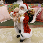 サンタクロース 北欧 クリスマスグッズ オーナメント ノエル 人形 ドール クリスマスサンタ レッド 高さ26cm 置物 15811SA