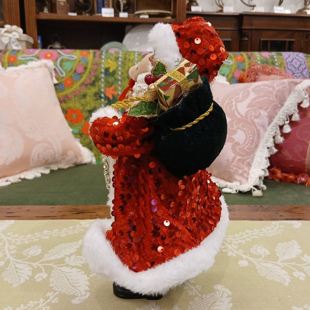 サンタクロース 北欧 クリスマスグッズ オーナメント ノエル 人形 ドール クリスマスサンタ レッド 高さ26cm 置物 15811SA