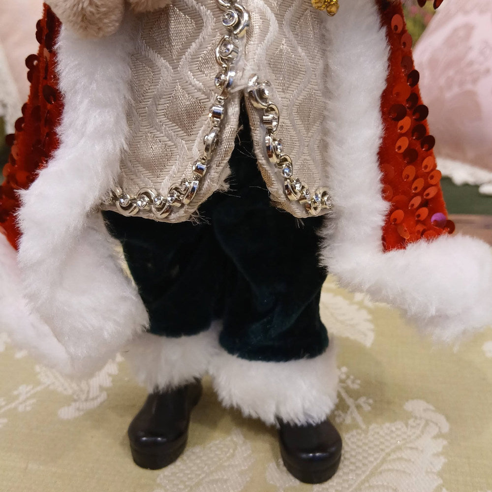 サンタクロース 北欧 クリスマスグッズ オーナメント ノエル 人形 ドール クリスマスサンタ レッド 高さ26cm 置物 15811SA