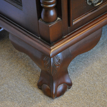 チェスト ナイトスタンドテーブル 4段チェスト ランプテーブル マホガニー家具 アンティーク風家具 アンティーク調 マホガニー無垢材 160002