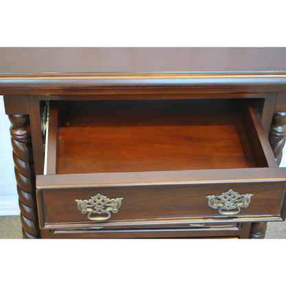 チェスト ナイトスタンドテーブル 4段チェスト ランプテーブル マホガニー家具 アンティーク風家具 アンティーク調 マホガニー無垢材 160002