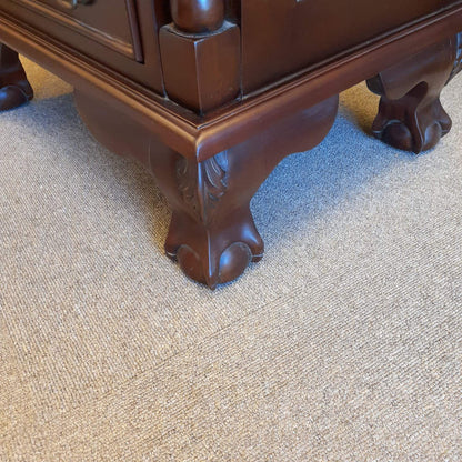 チェスト ナイトスタンドテーブル 4段チェスト ランプテーブル マホガニー家具 アンティーク風家具 アンティーク調 マホガニー無垢材 160002