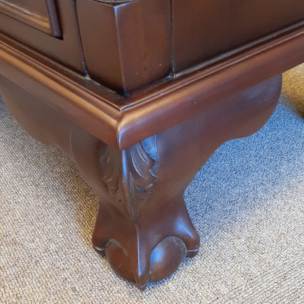 チェスト ナイトスタンドテーブル 4段チェスト ランプテーブル マホガニー家具 アンティーク風家具 アンティーク調 マホガニー無垢材 160002