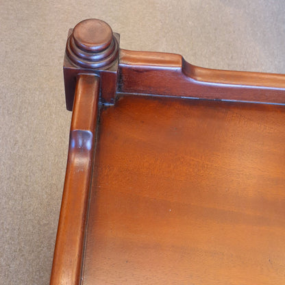 サイドテーブル スモールテーブル トレイテーブル アンティーク風家具 2ドロワーサイドテーブル マホガニー家具 マホガニー無垢材家具 160008