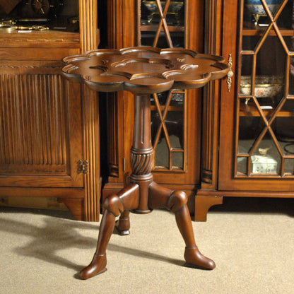 ロータステーブル ティーテーブル テーブル サイドテーブル ランプテーブル マホガニー家具 アンティーク風家具 アンティーク調 マホガニー無垢材 160014