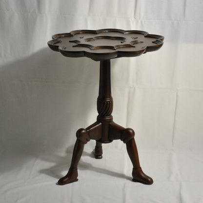 ロータステーブル ティーテーブル テーブル サイドテーブル ランプテーブル マホガニー家具 アンティーク風家具 アンティーク調 マホガニー無垢材 160014