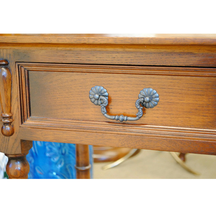 サイドテーブル おしゃれ 電話台 英国 アンティーク テーブル ベッドサイドテーブル オーク無垢 チェスト クラシック 177007