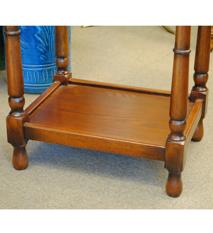 サイドテーブル おしゃれ 電話台 英国 アンティーク テーブル ベッドサイドテーブル オーク無垢 チェスト クラシック 177007