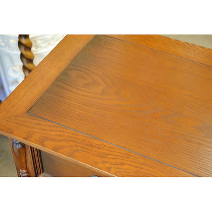 サイドテーブル おしゃれ 電話台 英国 アンティーク テーブル ベッドサイドテーブル オーク無垢 チェスト クラシック 177007