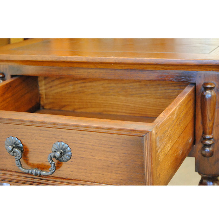 サイドテーブル おしゃれ 電話台 英国 アンティーク テーブル ベッドサイドテーブル オーク無垢 チェスト クラシック 177007