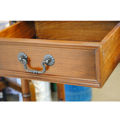 サイドテーブル おしゃれ 電話台 英国 アンティーク テーブル ベッドサイドテーブル オーク無垢 チェスト クラシック 177007