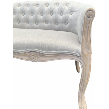 ソファ フレンチインテリア ラブチェア ベージュ 二人掛ソファー ファブリック 二人掛ソファ 完成品 2人がけ 2Pソファ ソファー 送料無料 17700SF-BE005