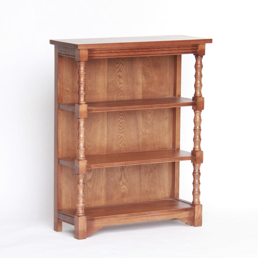 シェルフ 3段シェルフ オープンシェルフ 本棚 英国アンティーク風シェルフ ブックケース オープン3段シェルフ 飾り棚 オーク材家具 アンティーク風家具 177014