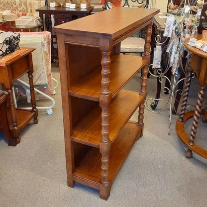 シェルフ 3段シェルフ オープンシェルフ 本棚 英国アンティーク風シェルフ ブックケース オープン3段シェルフ 飾り棚 オーク材家具 アンティーク風家具 177014