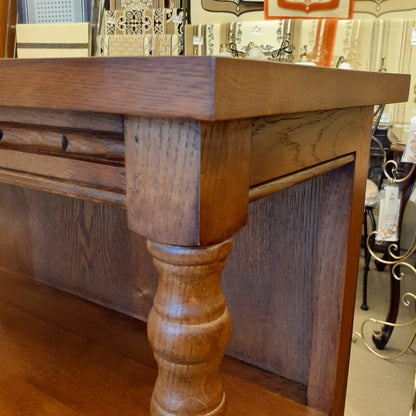 シェルフ 3段シェルフ オープンシェルフ 本棚 英国アンティーク風シェルフ ブックケース オープン3段シェルフ 飾り棚 オーク材家具 アンティーク風家具 177014