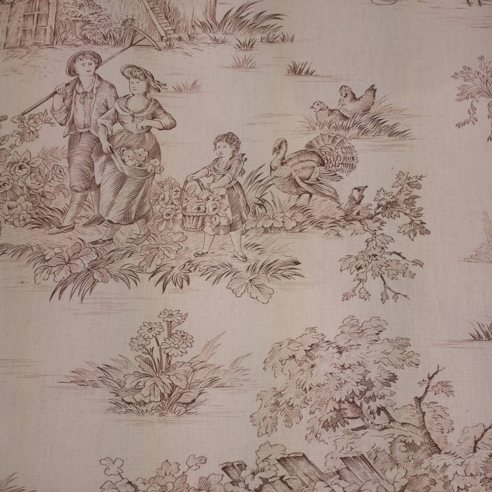 アームチェア フランス ソファ トワルドジュイ フレンチインテリア 椅子 チェア オフホワイト ベージュ 一人掛ソファ フランス製生地 送料無料 17702AC-JY02