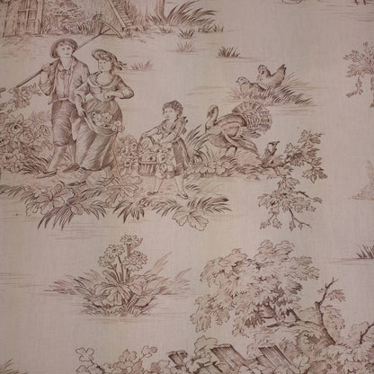 アームチェア フランス ソファ トワルドジュイ フレンチインテリア 椅子 チェア オフホワイト ベージュ 一人掛ソファ フランス製生地 送料無料 17702AC-JY02