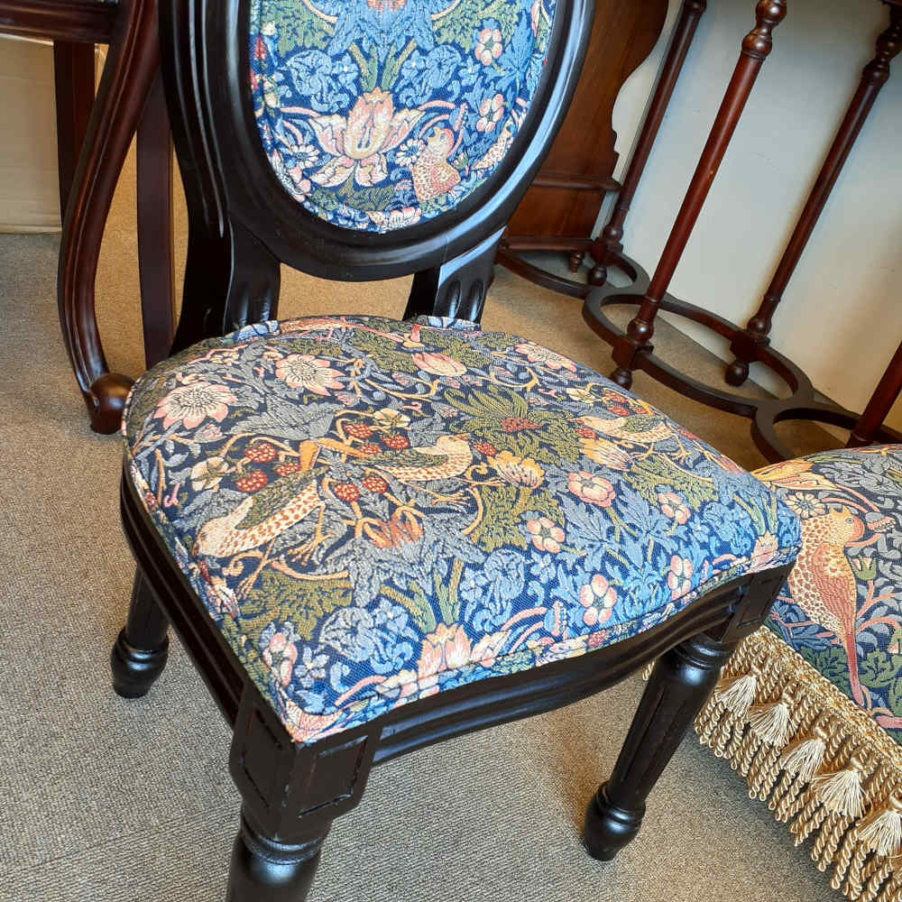 ドールチェア ウィリアムモリス ウイリアムモリス WilliamMorris アンティーク調 椅子 アンティーク風家具 いちご泥棒 StrawberryThief 17709DC-VI01