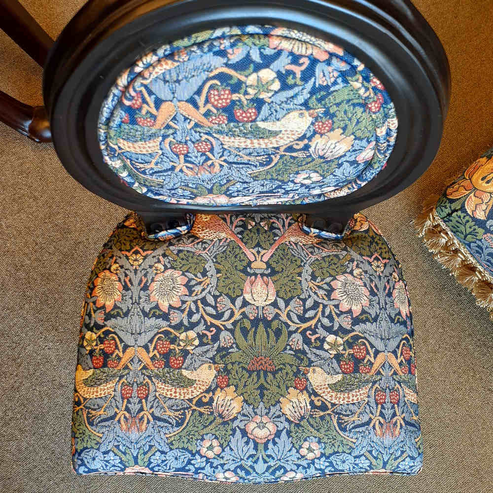 ドールチェア ウィリアムモリス ウイリアムモリス WilliamMorris アンティーク調 椅子 アンティーク風家具 いちご泥棒 StrawberryThief 17709DC-VI01