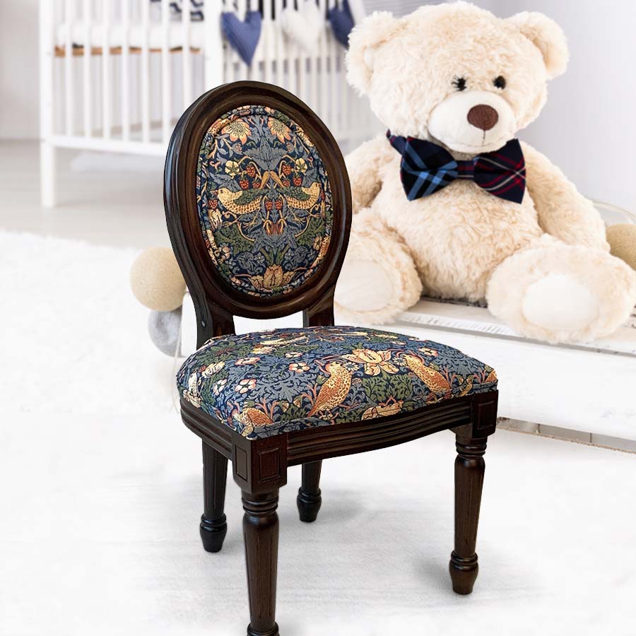 ドールチェア ウィリアムモリス ウイリアムモリス WilliamMorris アンティーク調 椅子 アンティーク風家具 いちご泥棒 StrawberryThief 17709DC-VI01