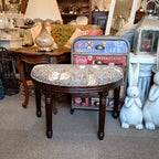 スツール ハーフムーンスツール 椅子 ウイリアムモリス ピンパネル 半月椅子 いす イス おゃれ クラシック 輸入家具 オットマン PIMPERNEL ケルムスコットハウス 17718ST-VI05