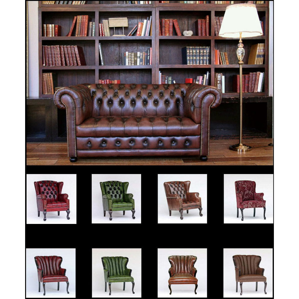 ソファ 2人掛ソファ チェスターフィールドソファ 二人掛ソファ 本皮ソファ レッド アンティーク仕上げレザーソファ ラブチェア ウォッシュオフ 送料無料 210005